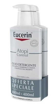 EUCERIN BIPACCO ATOPI OLIO DETERGENTE 400 ML + 400 ML - Farmadillo