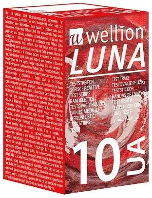 WELLION STRISCE PER LA DETERMINAZIONE DELL'ACIDO URICO 10 PEZZI - Farmadillo