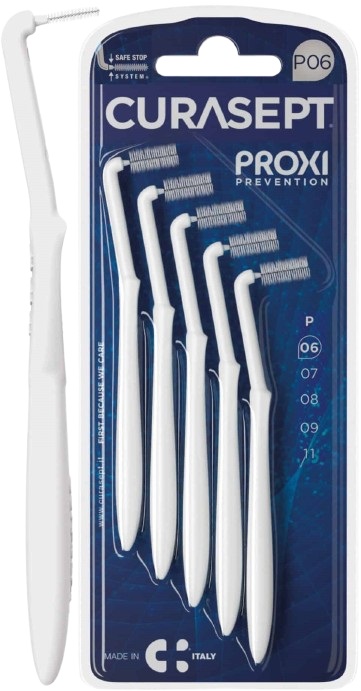 CURASEPT PROXI ANGLE P06 BIANCO/WHITE 5 PEZZI - Farmadillo