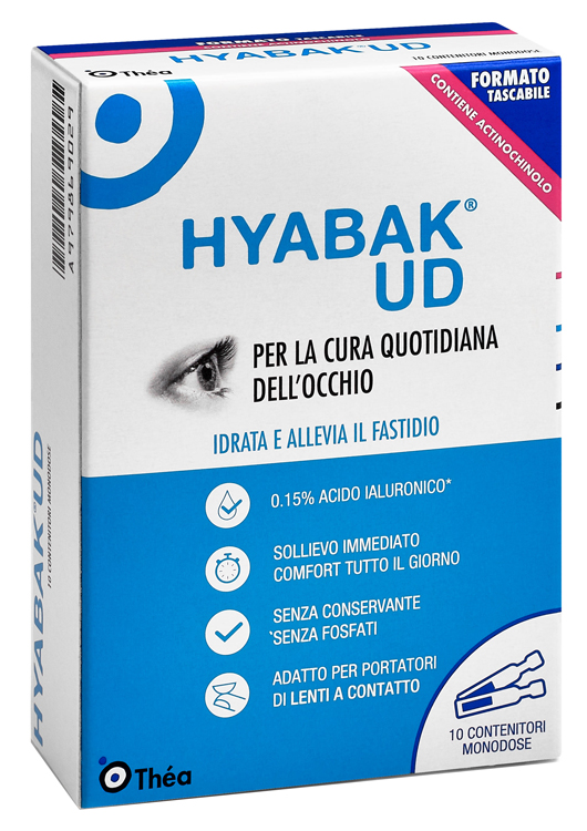 HYABAK UD SOSTITUTO LACRIMALE 10 MONODOSI 4 G - Farmadillo