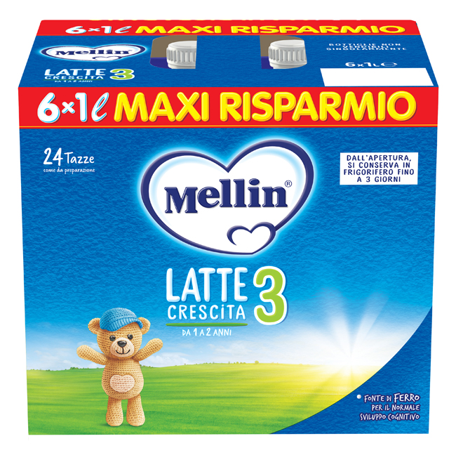 MELLIN 3 LATTE 6X1000 ML - Farmadillo