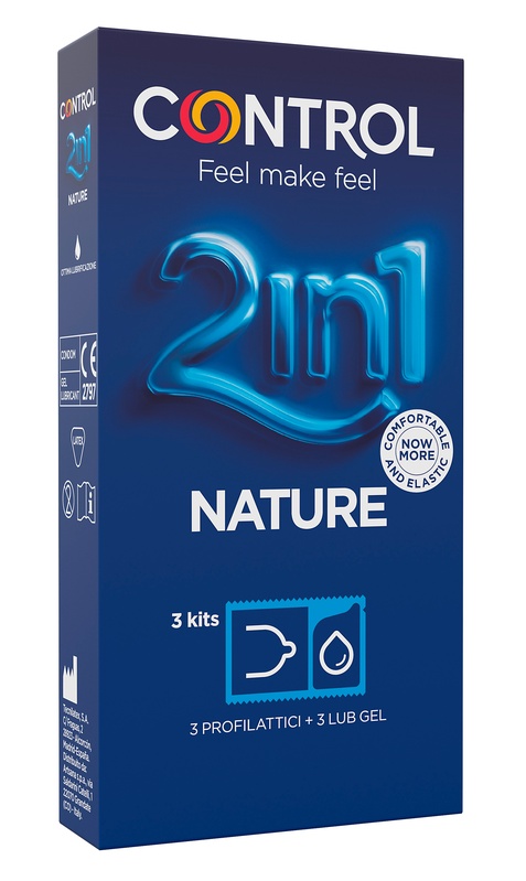 CONTROL 2IN1 NATURE 2,0 + NATURE LUBE 3+ 3 PEZZI - Farmadillo