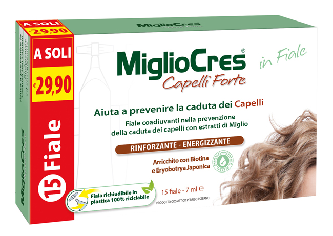 MIGLIOCRES FORTE 15 FIALE TRATTAMENTO DERMOCOSMETICO - Farmadillo