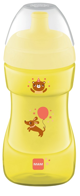 MAM TAZZA SPORTS 330 ML 12+ BECCUCCIO RIGIDO NEUTRO - Farmadillo