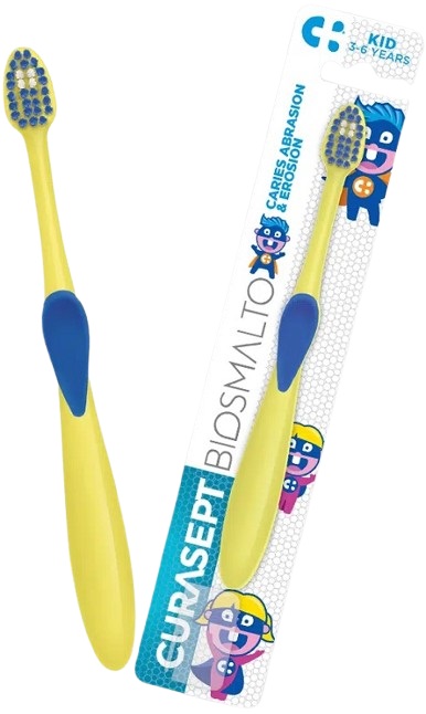 CURASEPT SPAZZOLINO BIOSMALTO KIDS 3-6 ANNI - Farmadillo