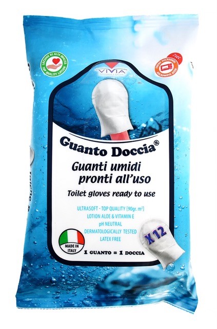 VIVIA GUANTO DOCCIA SENZA RISCIACQUO 12 PEZZI - Farmadillo