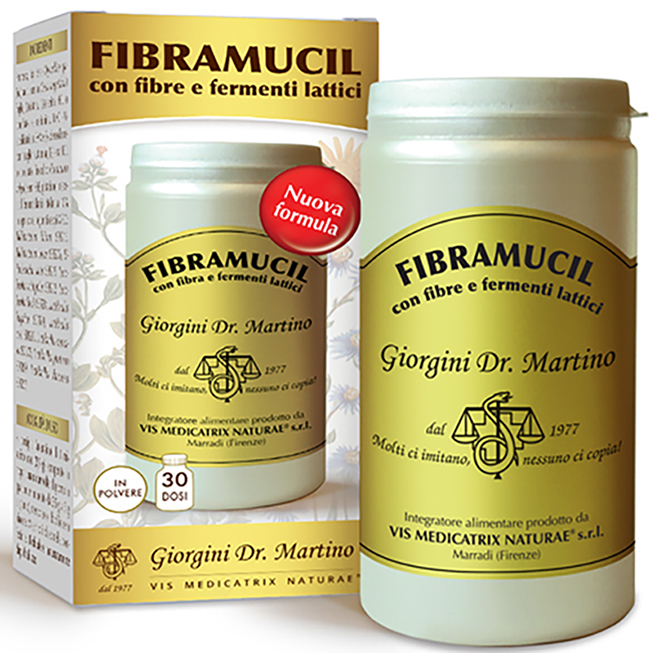 FIBRAMUCIL CON FIBRE E FERMENTI LATTICI POLVERE 120 G - Farmadillo