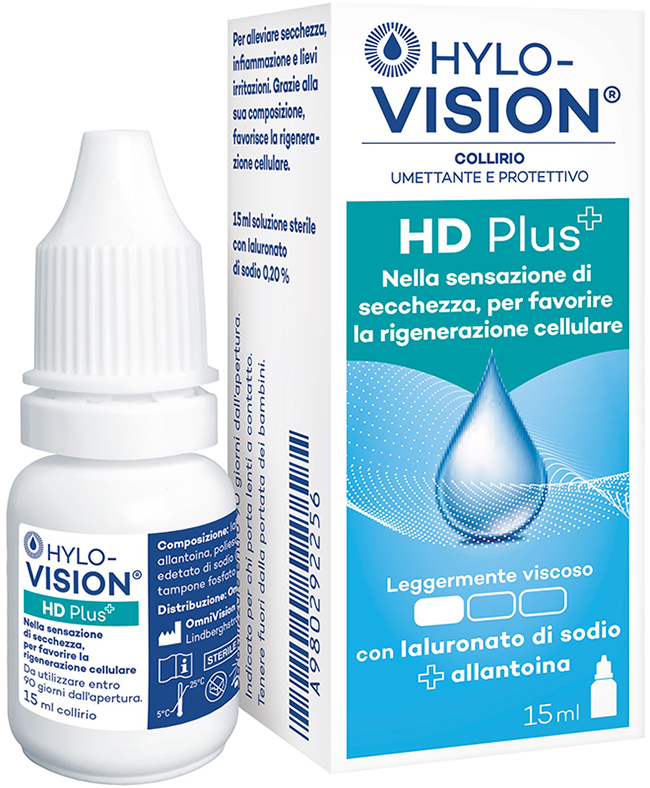 HYLOVISION HD PLUS COLLIRIO UMETTANTE E PROTETTIVO 15 ML - Farmadillo