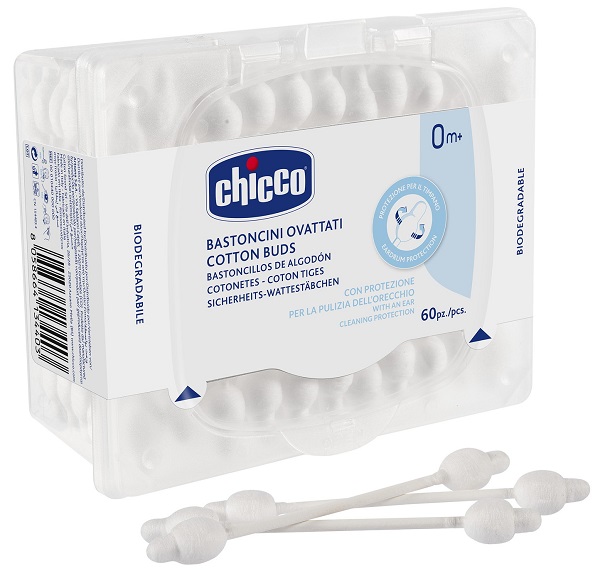 CHICCO BASTONCINI COTONATI 60 PEZZI - Farmadillo
