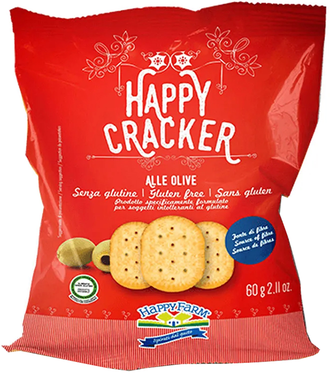 HAPPY FARM CRACKER OLIVE 60 G - Farmadillo