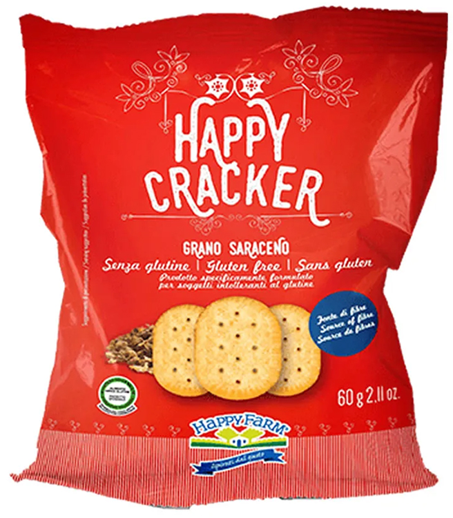 HAPPY FARM CRACKER GRANO SARACENO 60 G - Farmadillo