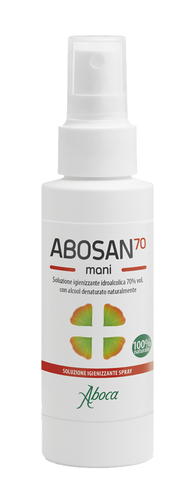 ABOSAN70 SOLUZIONE IGIENIZZANTE MANI 100 ML SPRAY - Farmadillo