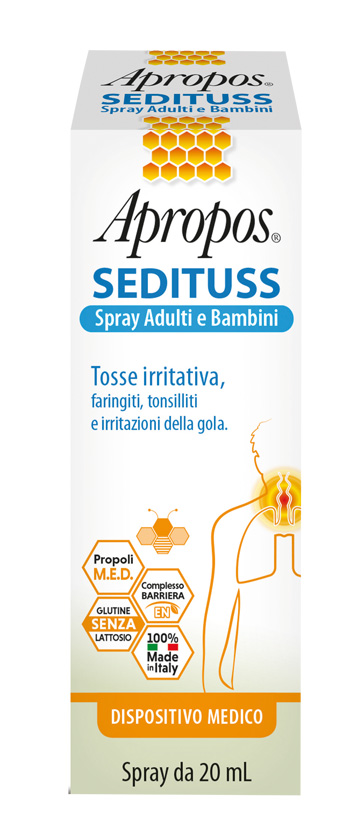 APROPOS SEDITUSS SPRAY ADULTI/BAMBINI 20 ML - Farmadillo