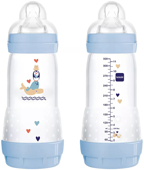 MAM BIBERON EASY START 320 ML 4+ TETTARELLA 3 MASCHIO - Farmadillo