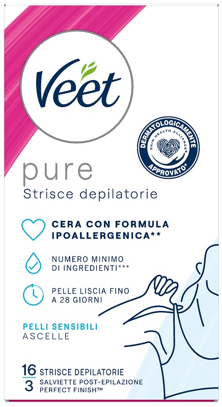 VEET STRISCE ASCELLE IPOALLERGENICHE 16 PEZZI - Farmadillo