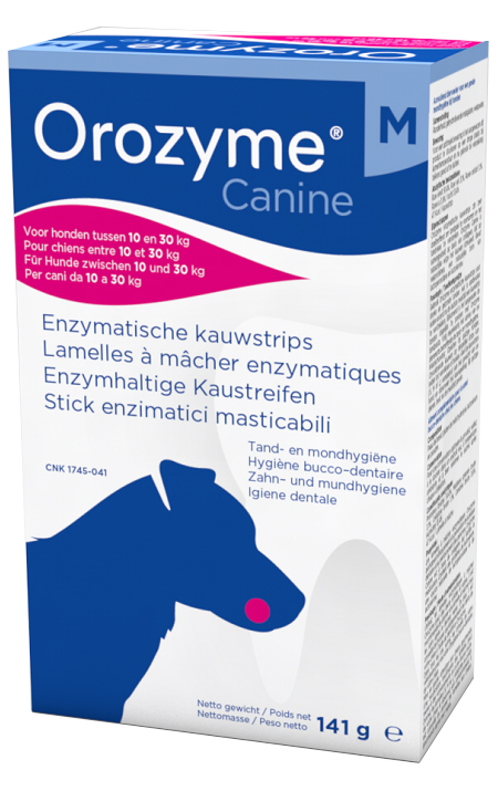 OROZYME CANINE STRISCE ENZIMATICHE MASTICABILI PER CANI DI TAGLIA MEDIA - Farmadillo