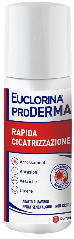EUCLORINA PRODERMA RAPIDA CICATRIZZAZIONE SPRAY 125 ML - Farmadillo
