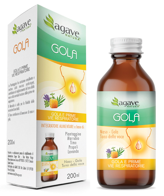AGAVE NATURA SCIROPPO GOLA 200 ML - Farmadillo