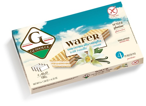 WAFER CON CREMA ALLA VANIGLIA 4 PORZIONI X 45 G - Farmadillo