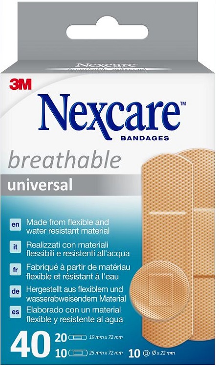 CEROTTO PREPARATO NEXCARE UNIVERSAL ASSORTITI 20 CEROTTO 19X72MM + 10 CEROTTO 25X72MM + 10 CEROTTO TONDI 22,5MM - Farmadillo