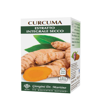 CURCUMA ESTRATTO INTEGRALE SECCO 180 PASTIGLIE - Farmadillo
