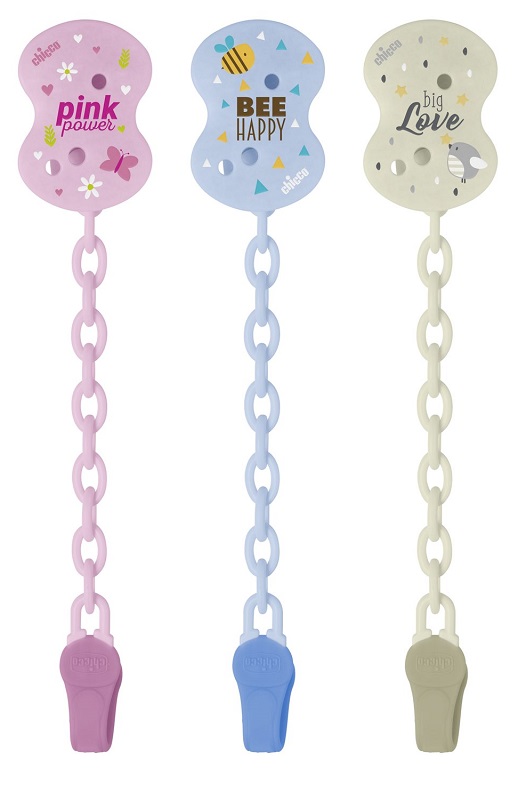 CHICCO CLIP CON CATENELLA MIXED COLORS NEW 2020 - Farmadillo
