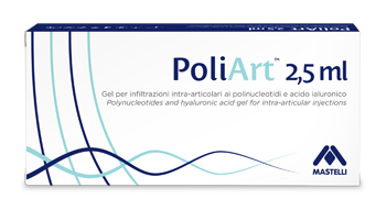 SIRINGA INTRA-ARTICOLARE PRERIEMPITA POLIART 2,5ML POLINUCLEOTIDI 10MG/ML E ACIDO IALURONICO 10MG/ML 2,5 ML - Farmadillo