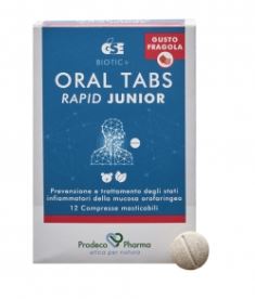 GSE ORAL TABS RAPID JUNIOR FRAGOLA 12 COMPRESSE - Farmadillo