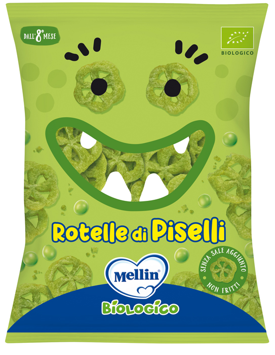 MELLIN SNACK BIO ROTELLE PISELLI 20 G - Farmadillo