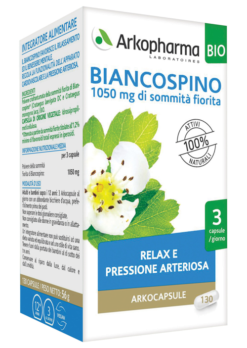 ARKO CAPSULE BIANCOSPINO BIO 130 CAPSULE - Farmadillo