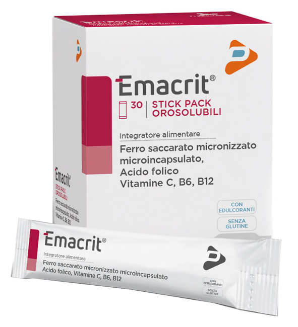 EMACRIT OROSOLUBILE 30 STICK PACK - Farmadillo