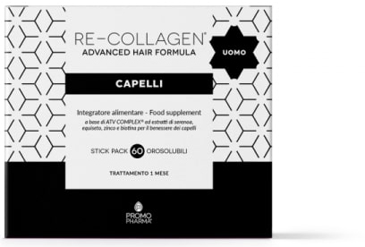 RE-COLLAGEN UOMO CAPELLI 60 STICK - Farmadillo
