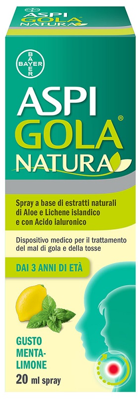 ASPI GOLA NATURA SPRAY MENTA LIMONE 20 ML - Farmadillo