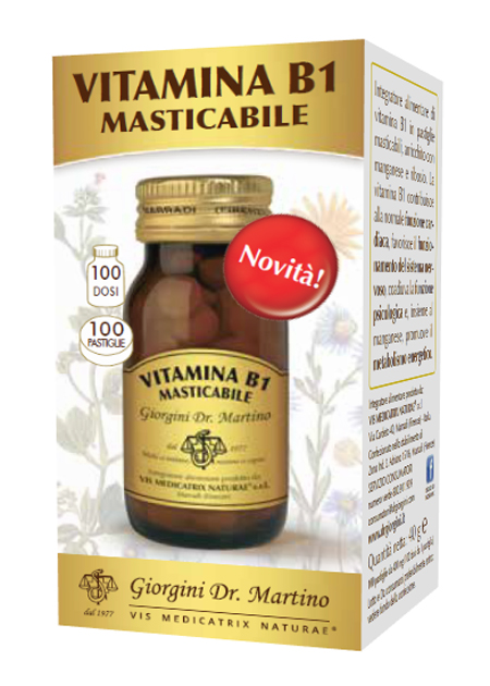 VITAMINA B1 MASTICABILE 100 PASTIGLIE - Farmadillo