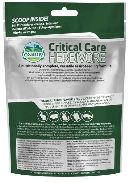 CRITICAL CARE HERBIVORE 141 G - Farmadillo