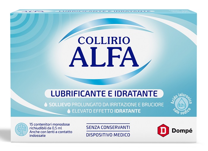 COLLIRIO ALFA LUBRIFICANTE/IDRATANTE 15 FIALE MONODOSE - Farmadillo