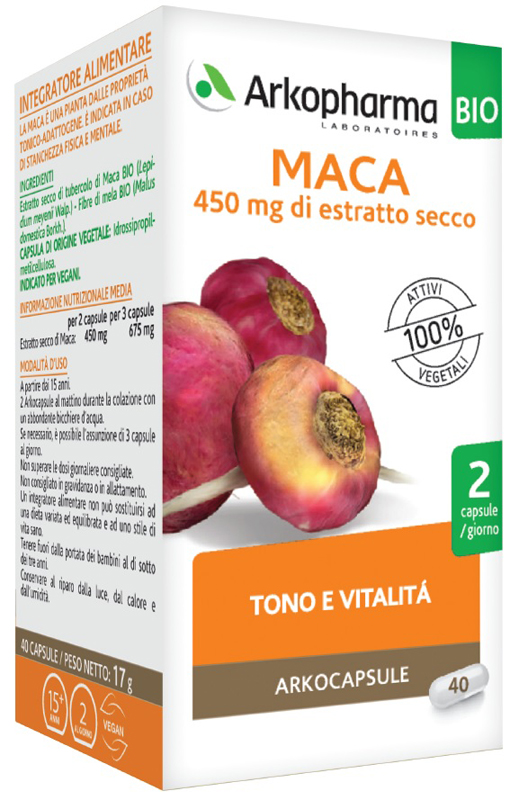 ARKO CAPSULE MACA BIO 40 CAPSULE - Farmadillo