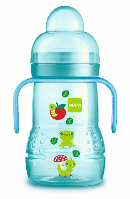 MAM TRAINER 220 ML 4+ BECCUCCIO SOFT SILICONE NEUTRO - Farmadillo