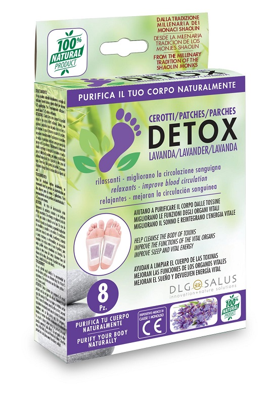 CEROTTI DETOX PIEDI LAVANDA 8 PEZZI - Farmadillo