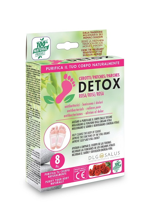CEROTTI DETOX PIEDI ROSA 8 PEZZI - Farmadillo
