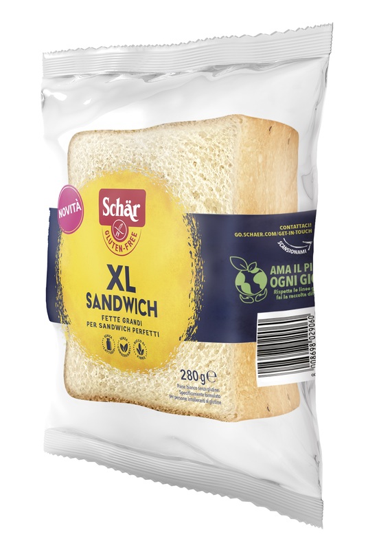SCHAR XL SANDWICH PANE BIANCO SENZA LATTOSIO 280 G - Farmadillo