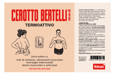 BERTELLI CEROTTO MED GRANDE 24 X 16 CM - Farmadillo