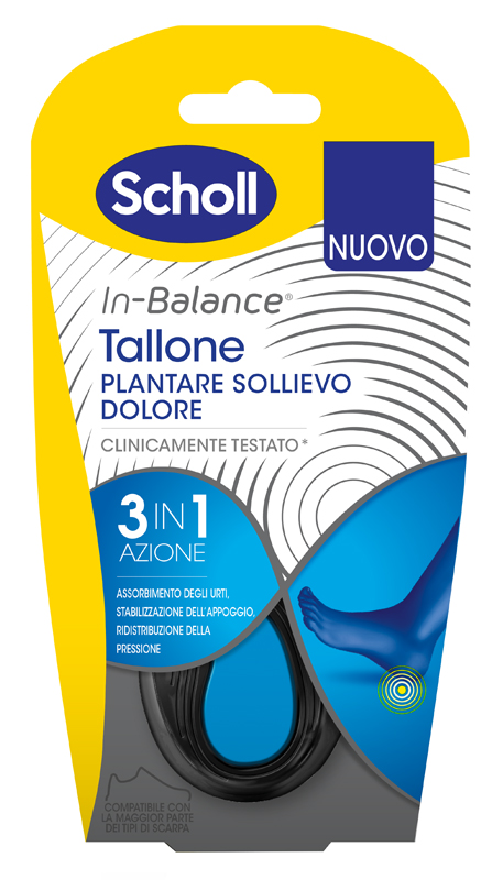SCHOLL PLANTARE TALLONE S 2 PEZZI - Farmadillo