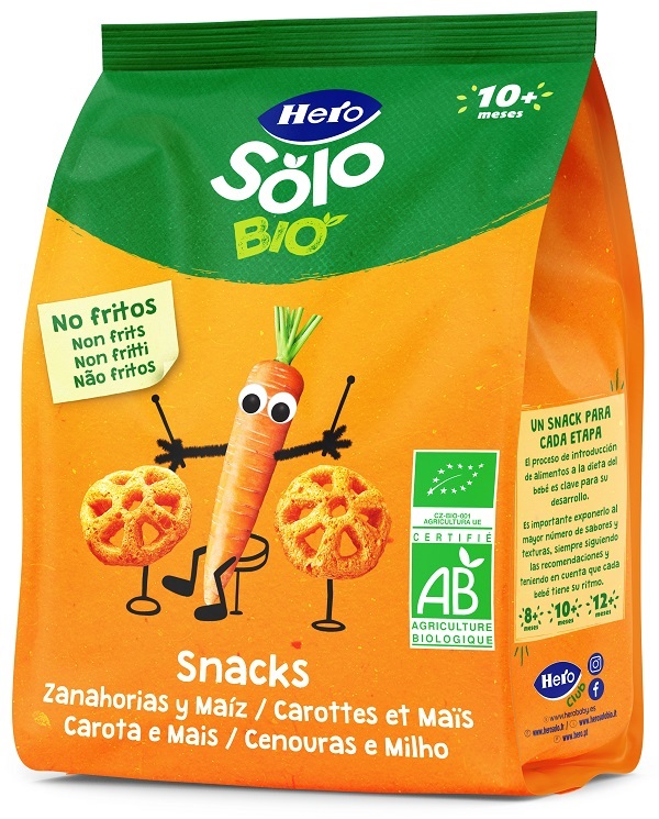 HERO BABY SOLO SNACK CAROTA MAIS 40 G - Farmadillo