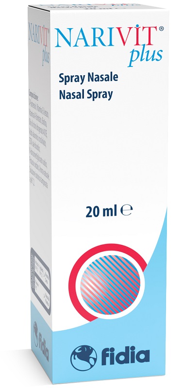 NARIVIT PLUS SPRAY NASALE 20 ML CON ACIDO IALURONICO CROSS-LINKATO D-PANTENOLO BIOTINA VITAMINA E VITAMINA E - Farmadillo