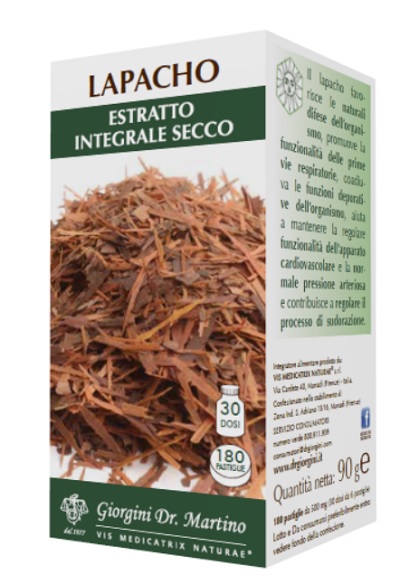 LAPACHO ESTRATTO INTEGRALE SECCO 90 G 180 PASTIGLIE - Farmadillo