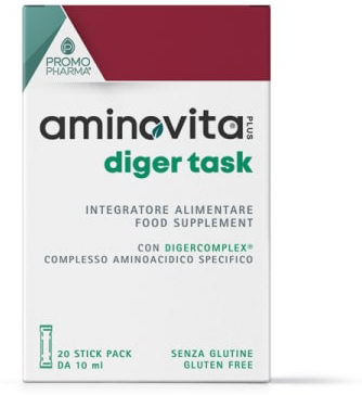 AMINOVITA PLUS DIGER TASK 20 STICK DA 10ML - Farmadillo