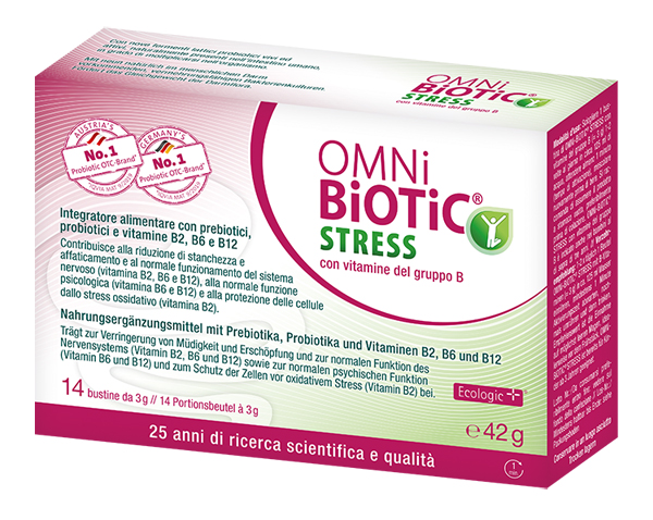 OMNI BIOTIC STRESS VITAMINE GRUPPO B 14 BUSTINE DA 3 G - Farmadillo
