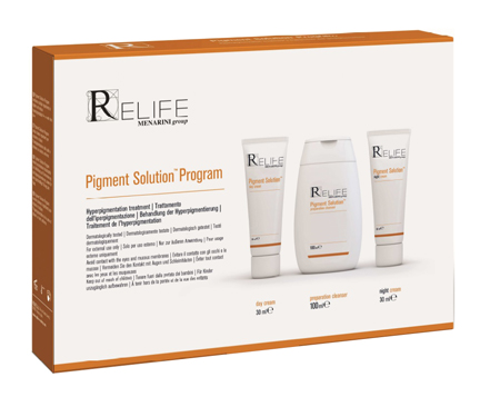 PIGMENT SOLUTION PROGRAM KIT DAY CREAM 30 ML + NIGHT CREAM 30 ML + CLEANSER 100 ML NUOVO PACKAGING MULTILINGUA - Farmadillo