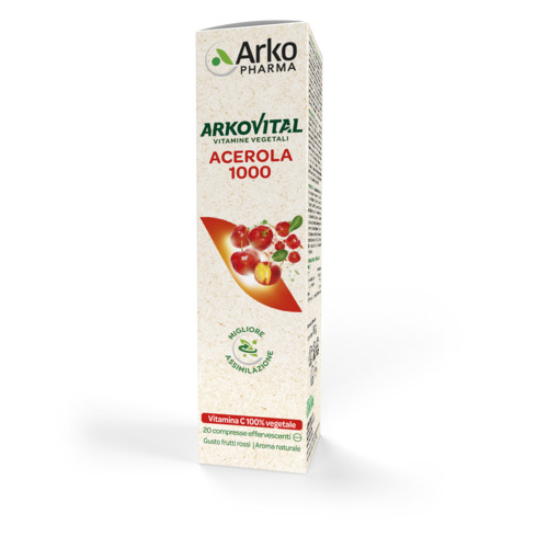 ARKOVITAL ACEROLA 1000 EFFERVESCENTE 20 COMPRESSE - Farmadillo